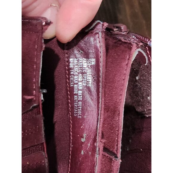 Sugar Juliette Maroon Wedge Ankle Boot Women/Sz. 8M EUC - Picture 9 of 9